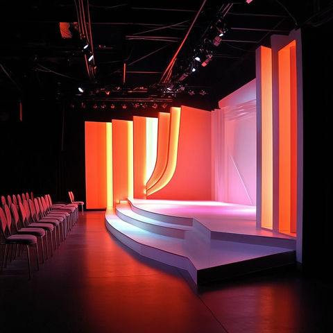 速度主题会议舞台设计