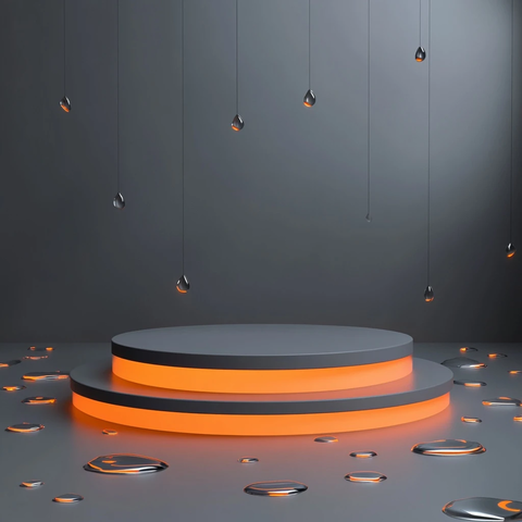 灰色橙色台阶雨中背景