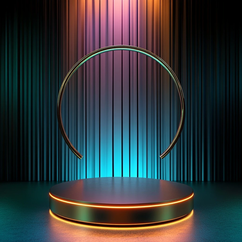 现代豪华展示台