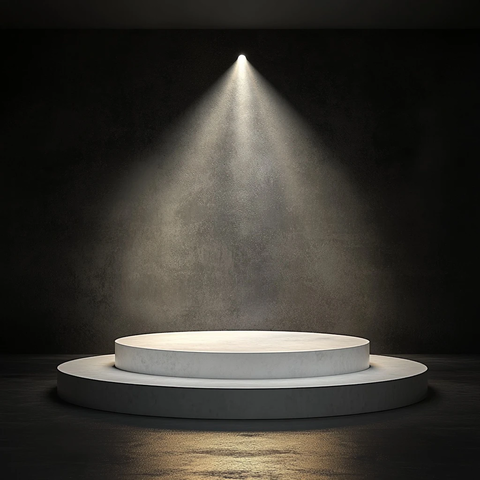白色舞台暗背景高分辨率