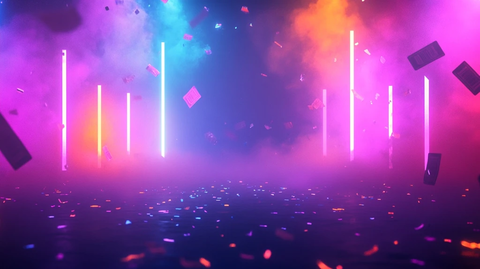 演唱会门票与彩带