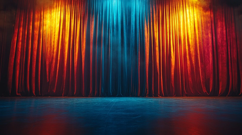 舞台幕布关闭
