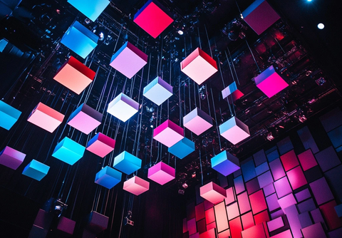 舞台灯光悬挂立方体