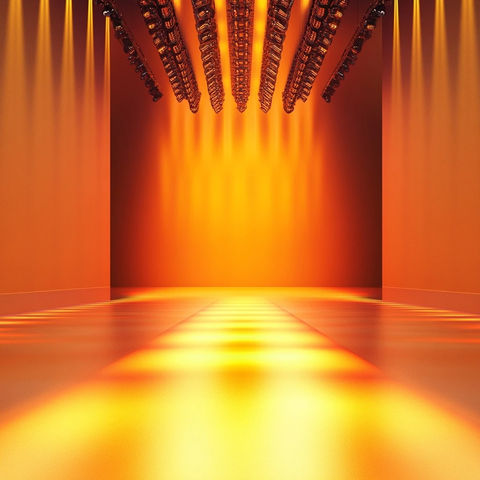 橙色黄色时尚背景跑道