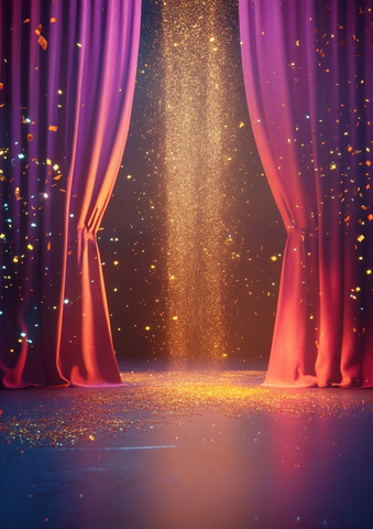 露天魔术表演场景