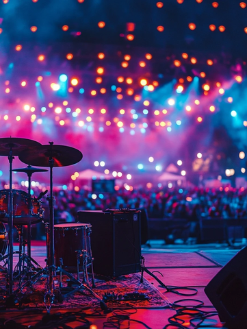音乐节舞台灯光乐器