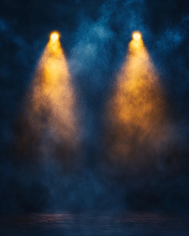烟雾聚光灯下的色彩