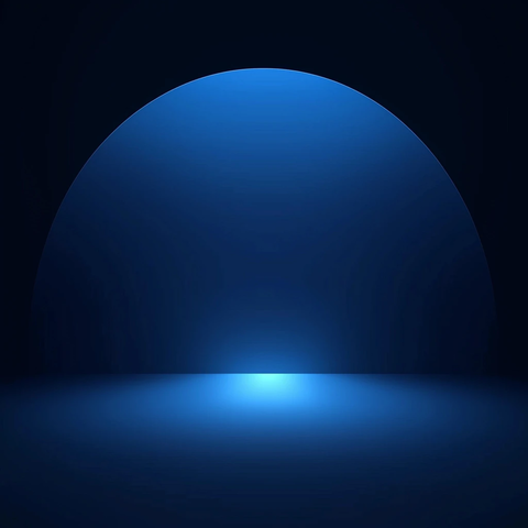 蓝色渐变背景与光晕圆圈