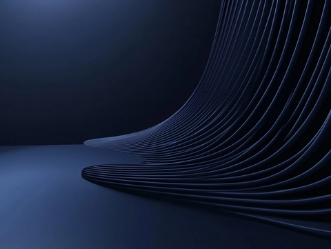 黑背景垂直线条蓝渐变