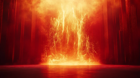 金色蛇元素舞台背景