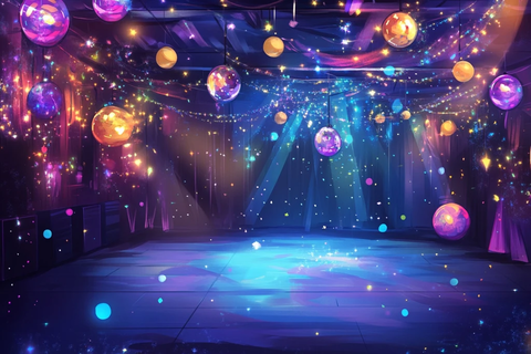 动漫派对夜室内场景