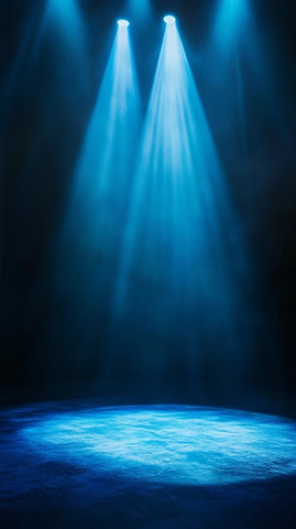 深蓝舞台聚光灯