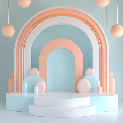 几何形状木偶剧院