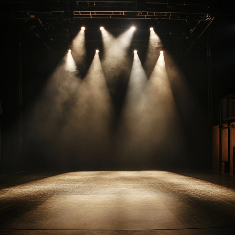 空舞台聚光灯