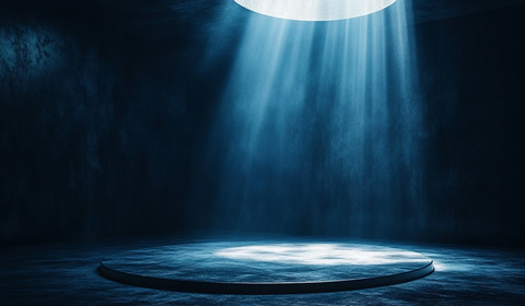 弱光照射下的未来感背景