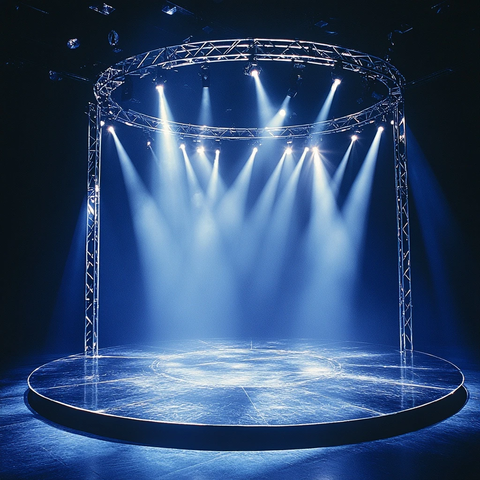 圆形舞台环形桁架灯光