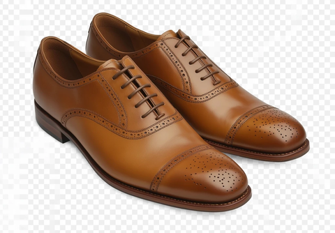 棕色皮革鞋