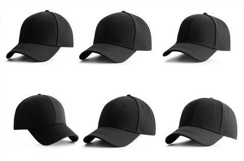 黑色棒球帽多角度展示