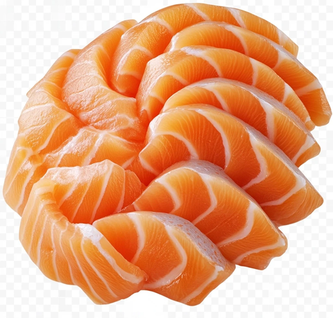 三文鱼刺身透明背景