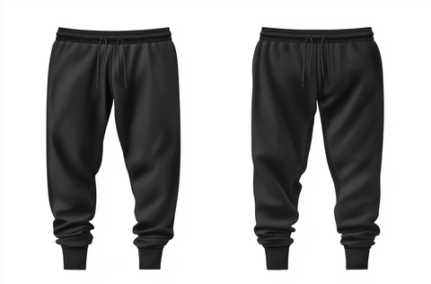 黑色运动裤矢量图
