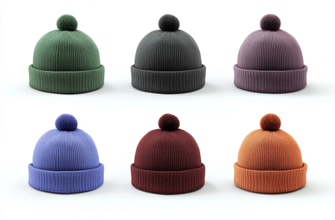 纯色无图案针织帽