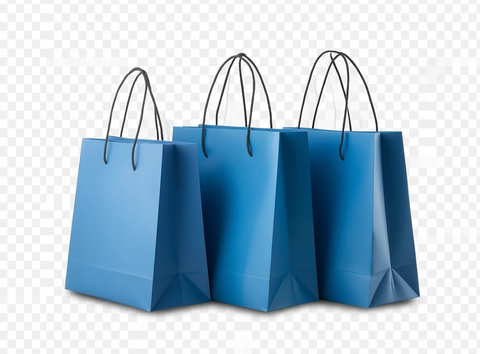 蓝色购物袋
