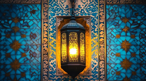 灯笼与伊斯兰几何图案