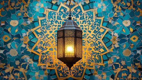 灯笼与伊斯兰几何图案