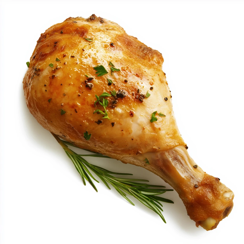 鸡腿白底无阴影