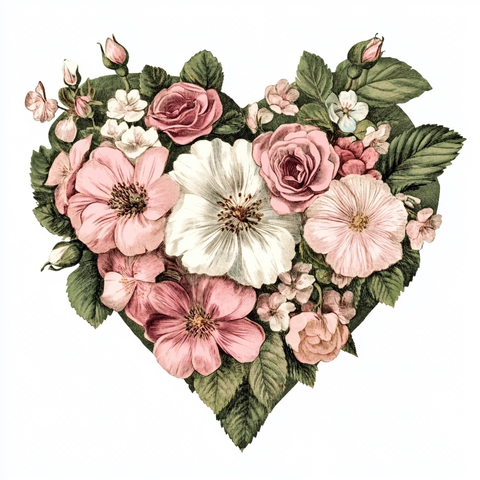 心形花束剪贴画