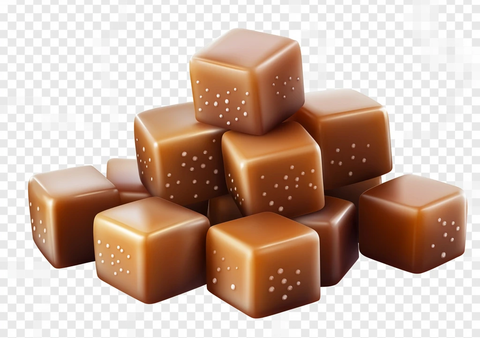 透明背景焦糖方块