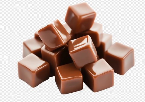 焦糖方块透明背景