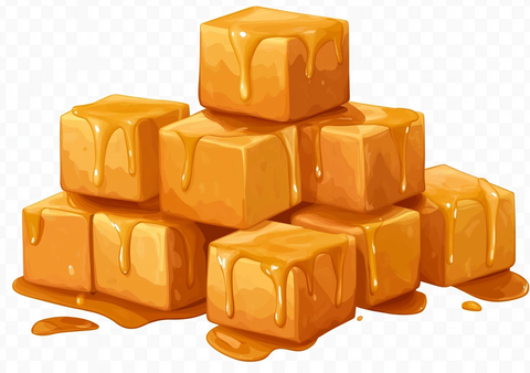 焦糖方块滴落