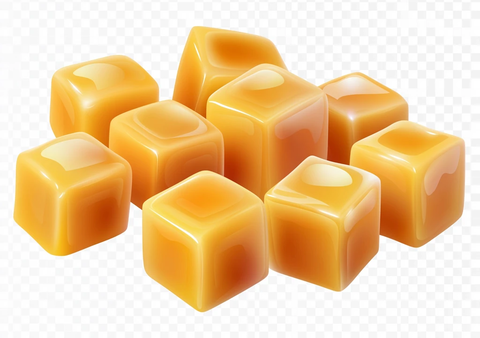 焦糖方块透明背景
