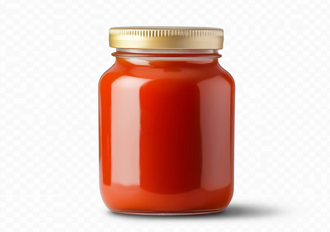 番茄酱瓶透明背景