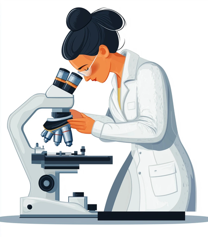 显微镜全透明背景