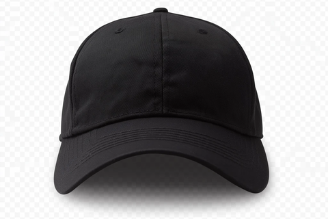 黑色棒球帽透明背景