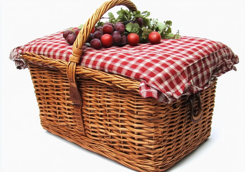 透明背景野餐篮剪贴画