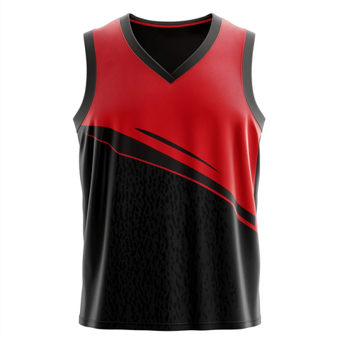 黑红篮球球衣