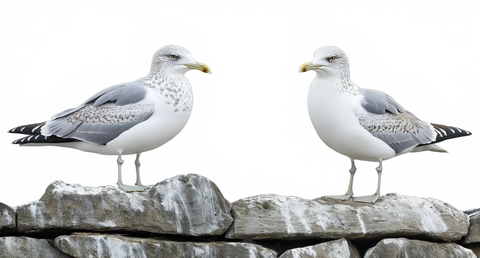 海鸥站立与栖息