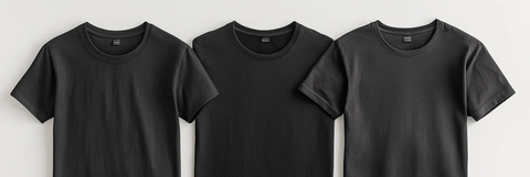 黑色T恤款式设计展示