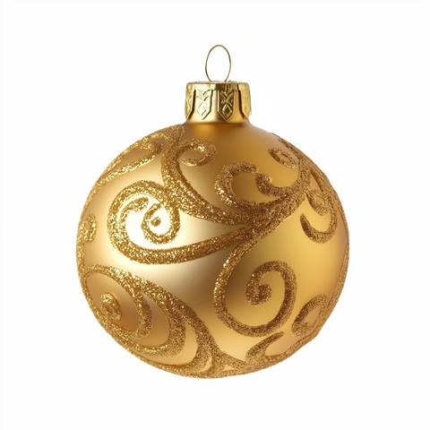 金色圣诞球