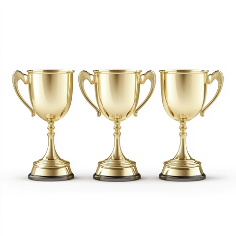 金色奖杯三件套