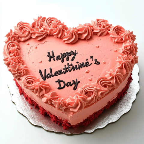 红丝绒心形蛋糕