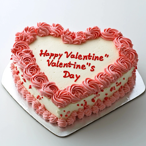 红丝绒心形蛋糕