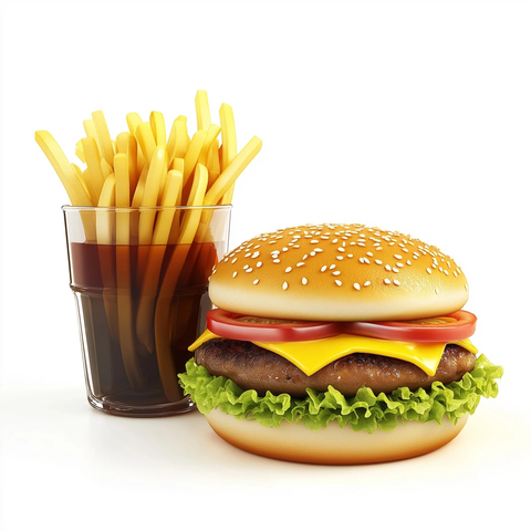 汉堡与薯条