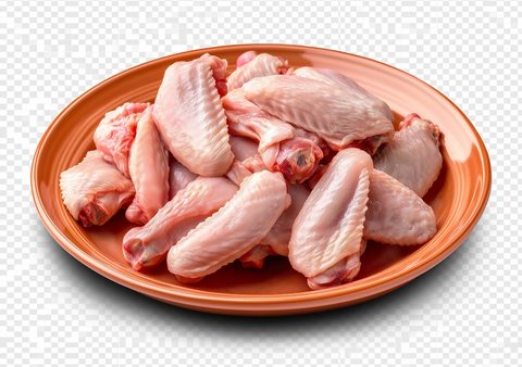 生鸡翅透明背景