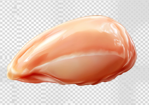 生鸡胸肉切块
