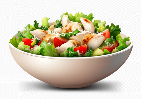 烤鸡切块沙拉配帕尔马干酪