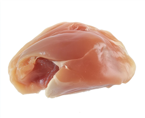 生鸡肉白背景无阴影